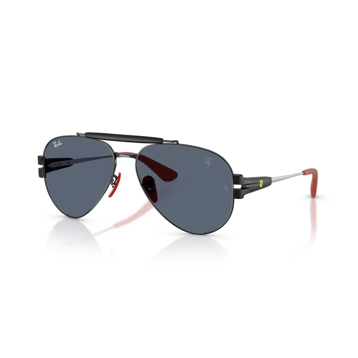 Ray-ban RB3762M Scuderia Ferrari Collection Black/dark Grey 58 mm Sunglasses