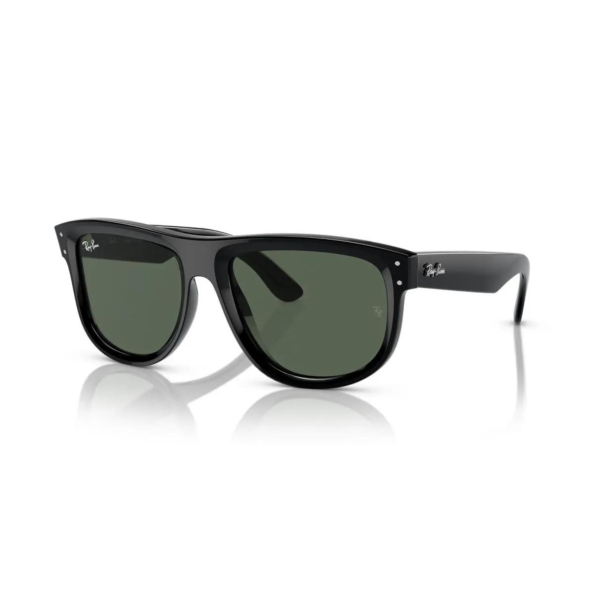Ray-ban Boyfriend Reverse Black/G-15 Green 56mm Sunglasses RBR0501S 6677VR 56-18 - Frame: Polished Black, Lens: G-15 Green