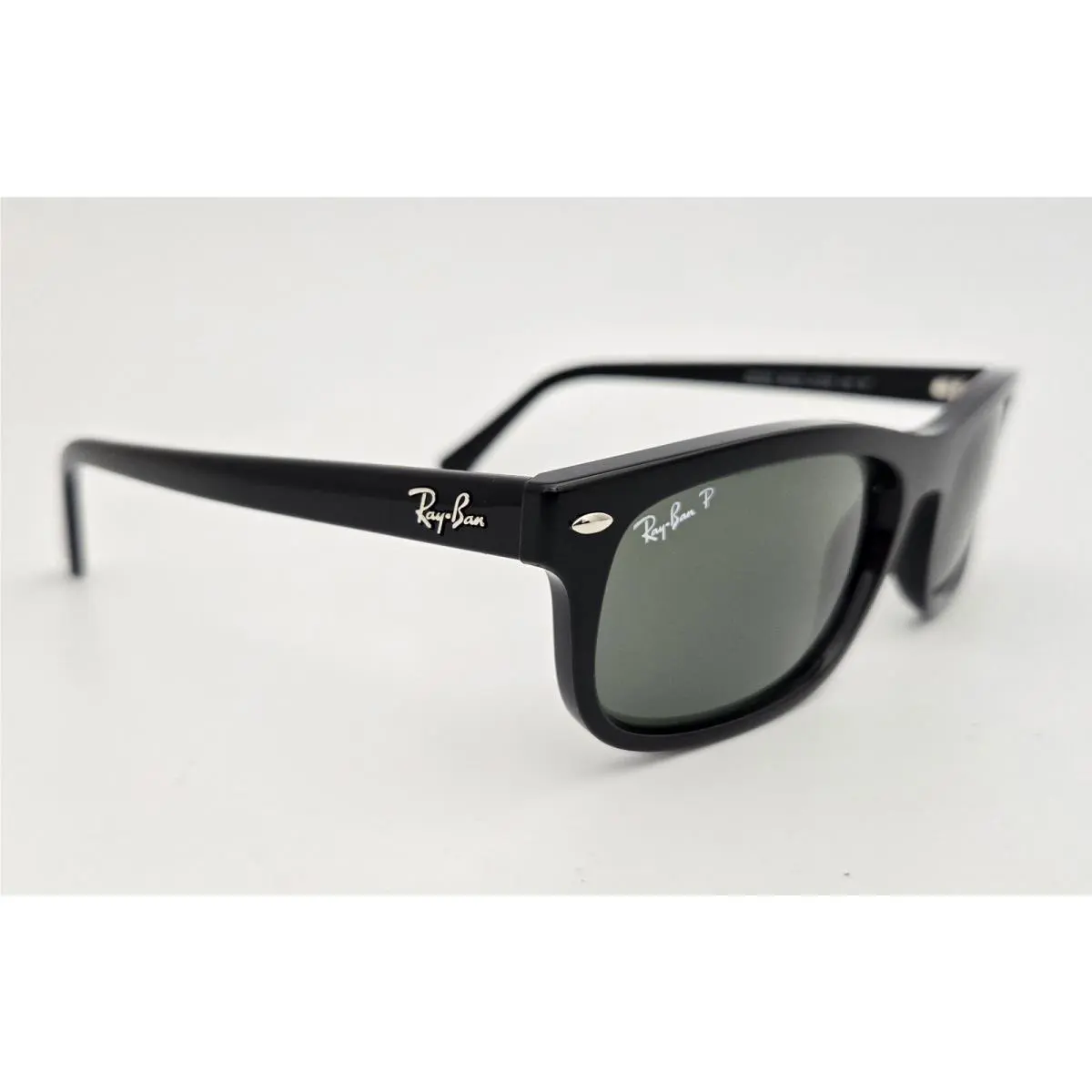 Ray Ban Sunglasses RB 2224 Color 901/58 Black Polarized Size 57 Men`s Large