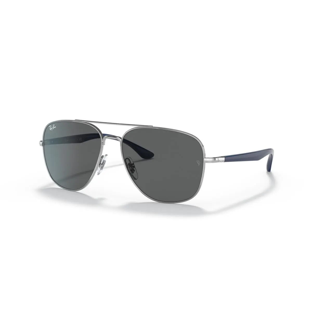 Ray-ban RB3683 Polished Silver/dark Grey 56 mm Sunglasses RB3683 003/B1 56-15