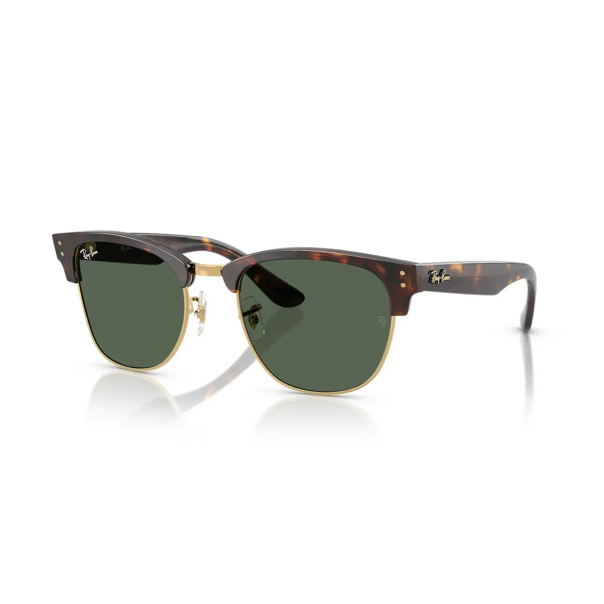 Ray-ban Clubmaster Reverse Havana/dark Green 51 mm Sunglasses RBR0504S 1359VR 51 - Frame: Polished Havana, Lens: Dark Green