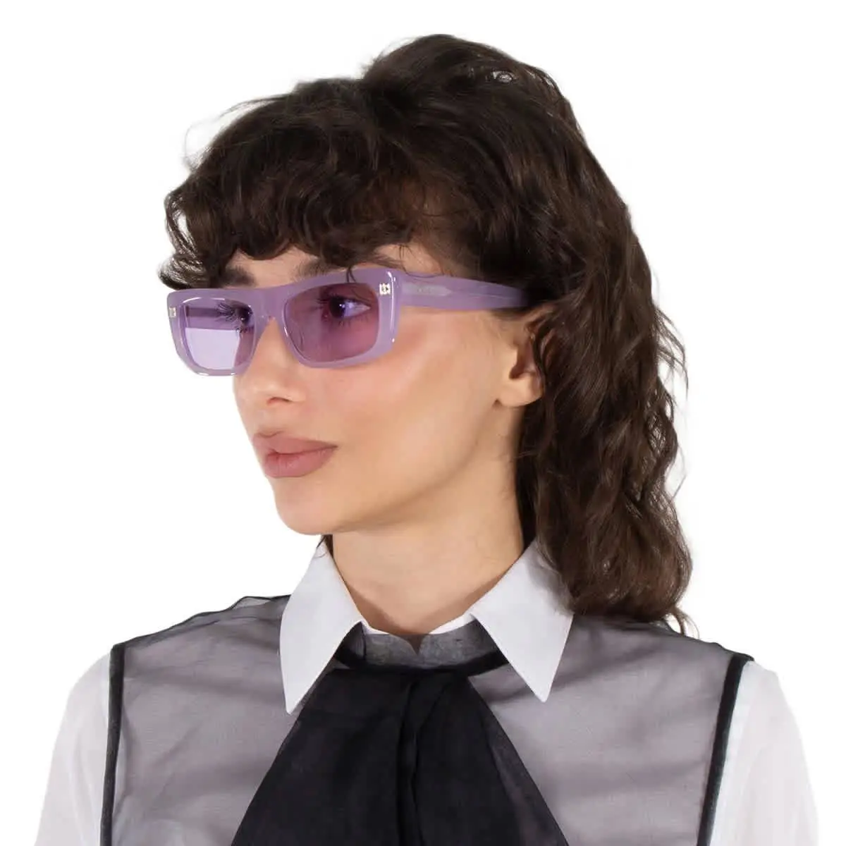 Givenchy Lilac Browline Ladies Sunglasses GV40047U 78Y 57 GV40047U 78Y 57