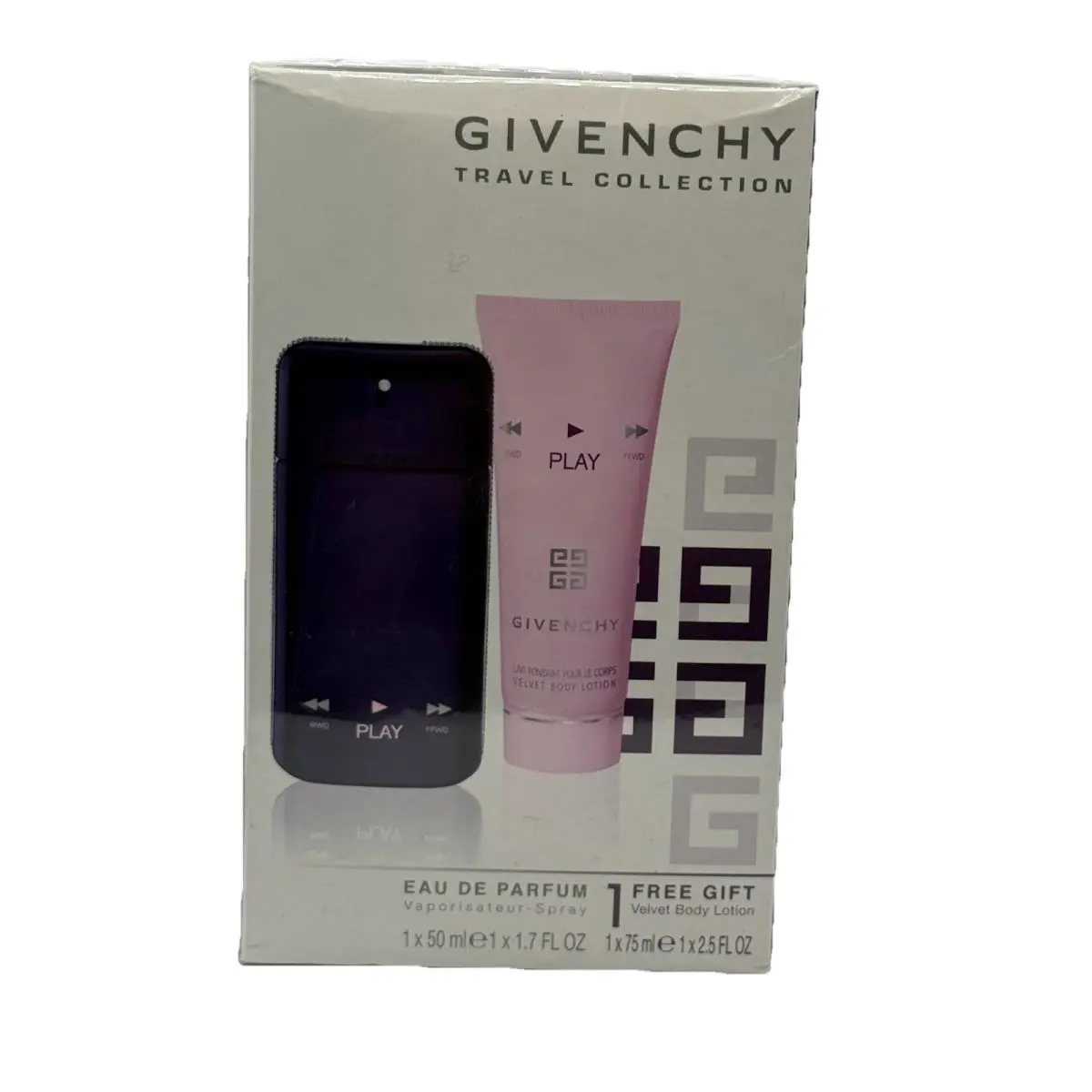 Givenchy Play Intense Set 1.7oz Edp Intense Spray + 3.3oz Velvet Body Lotion