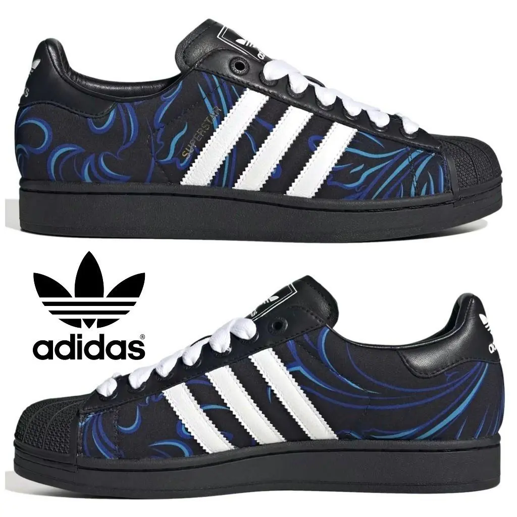 Adidas shoes - adidas Superstar - Superstar - Black, Manufacturer: Core Black / Cloud White / Lucid Blue 19