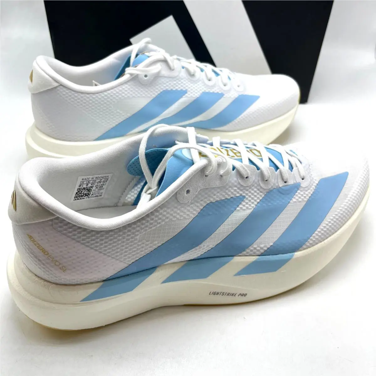 Adidas shoes - adidas Adizero - Adizero - JQ4527 - Cloud White/Clear Blue/Matte Gold 2