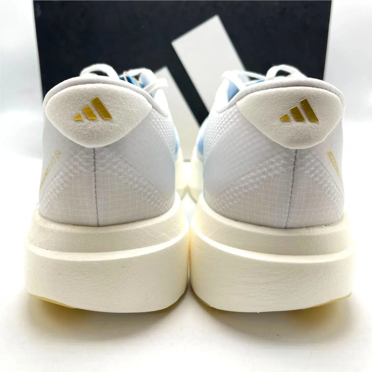 Adidas shoes - adidas Adizero - Adizero - JQ4527 - Cloud White/Clear Blue/Matte Gold 10