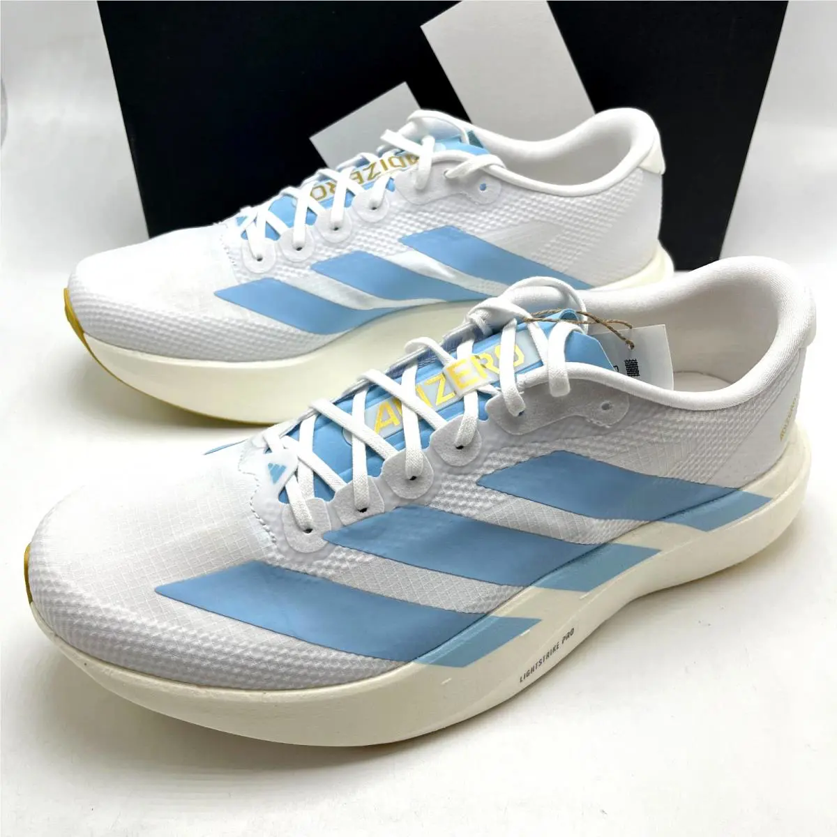 Adidas shoes - adidas Adizero - Adizero - JQ4527 - Cloud White/Clear Blue/Matte Gold 6