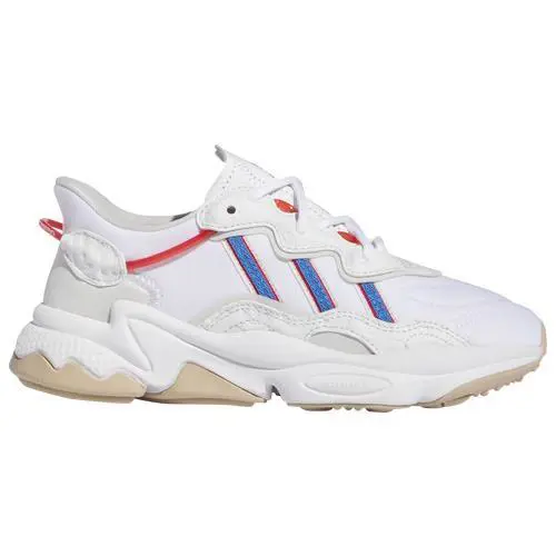 Adidas Originals Ozweego Big Kid Cushioned Retro Sneaker - Red/bright Blue/white - Red/Bright Blue/White