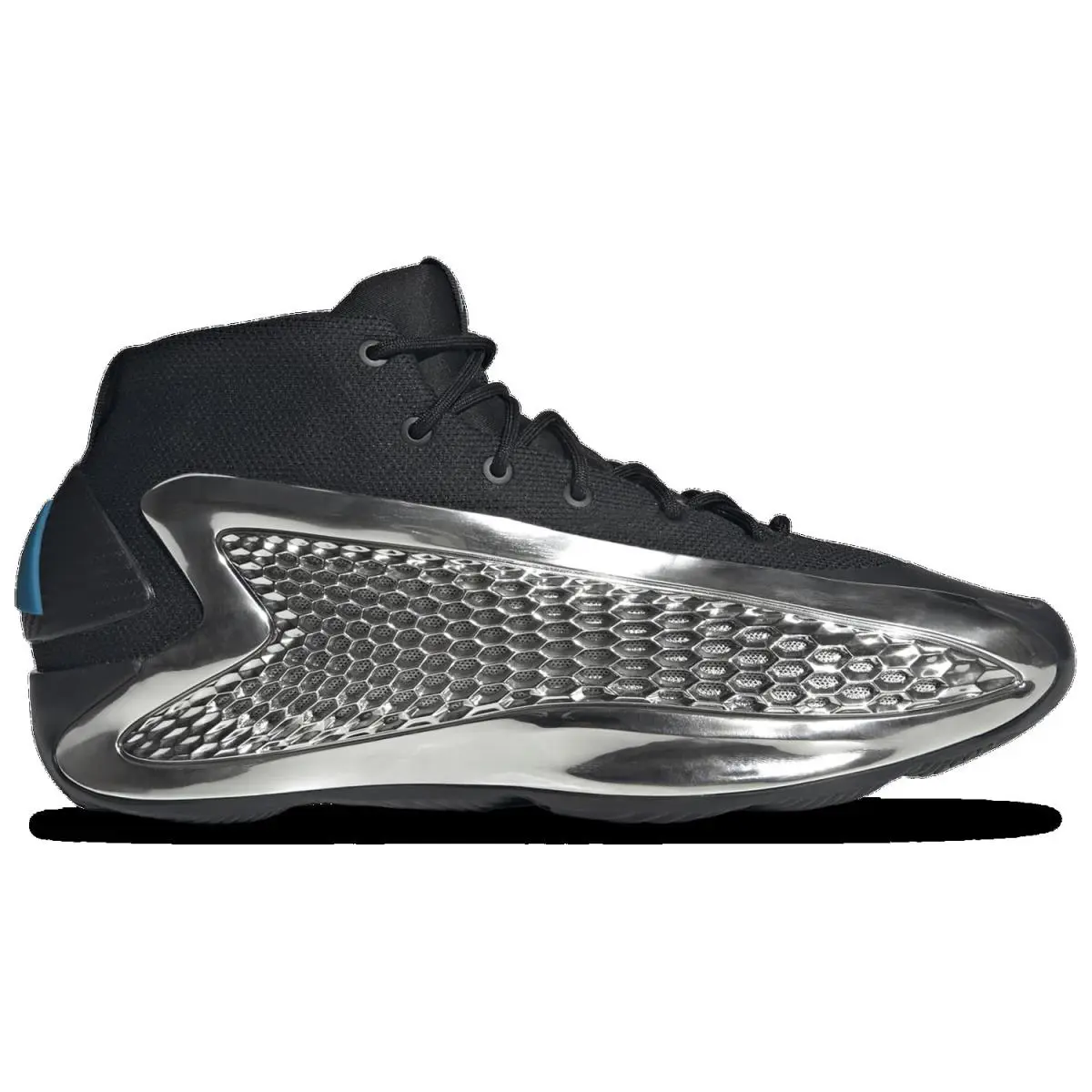 Adidas Anthony Edwards1 Mid Mens Basketball Shoe w/ Midsole Cushion Silver/black - Silver/Black