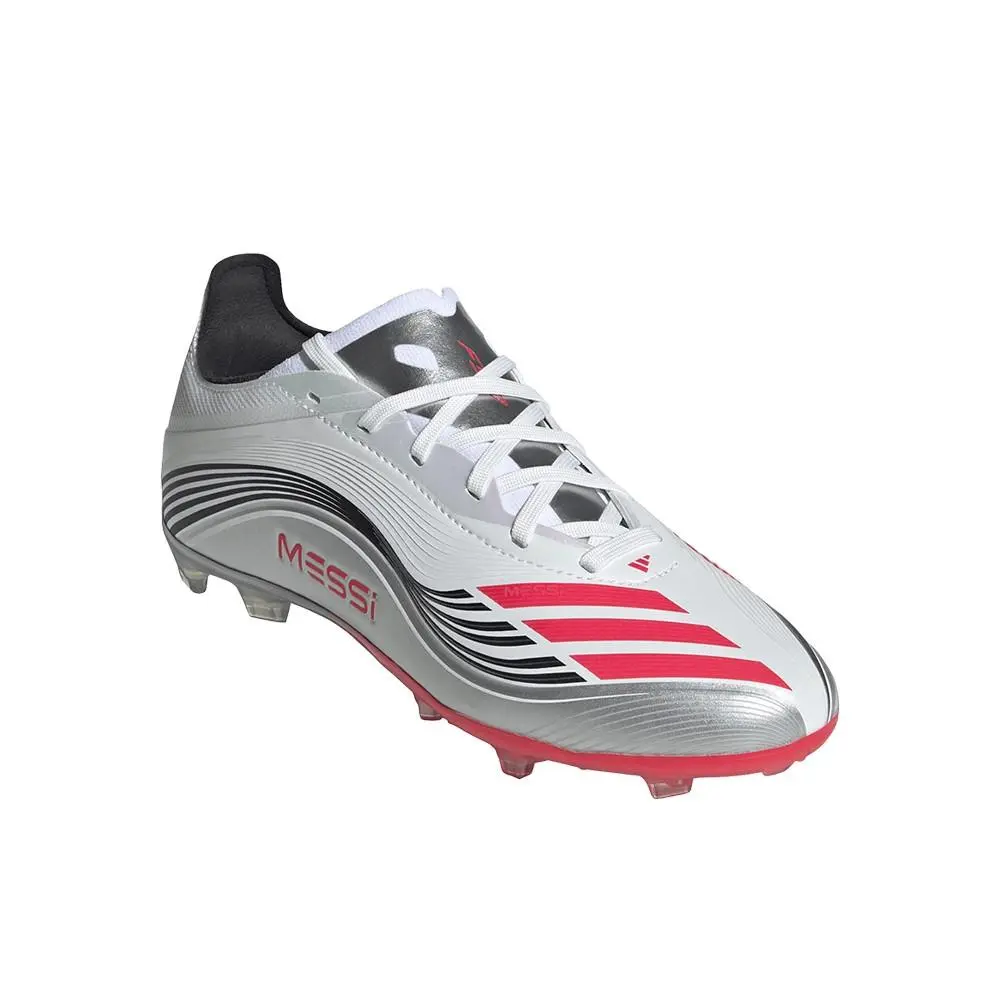 Adidas shoes - adidas F50 Messi Elite Firm Ground Soccer Cleats Youth - JP7451 - Silver, White 0