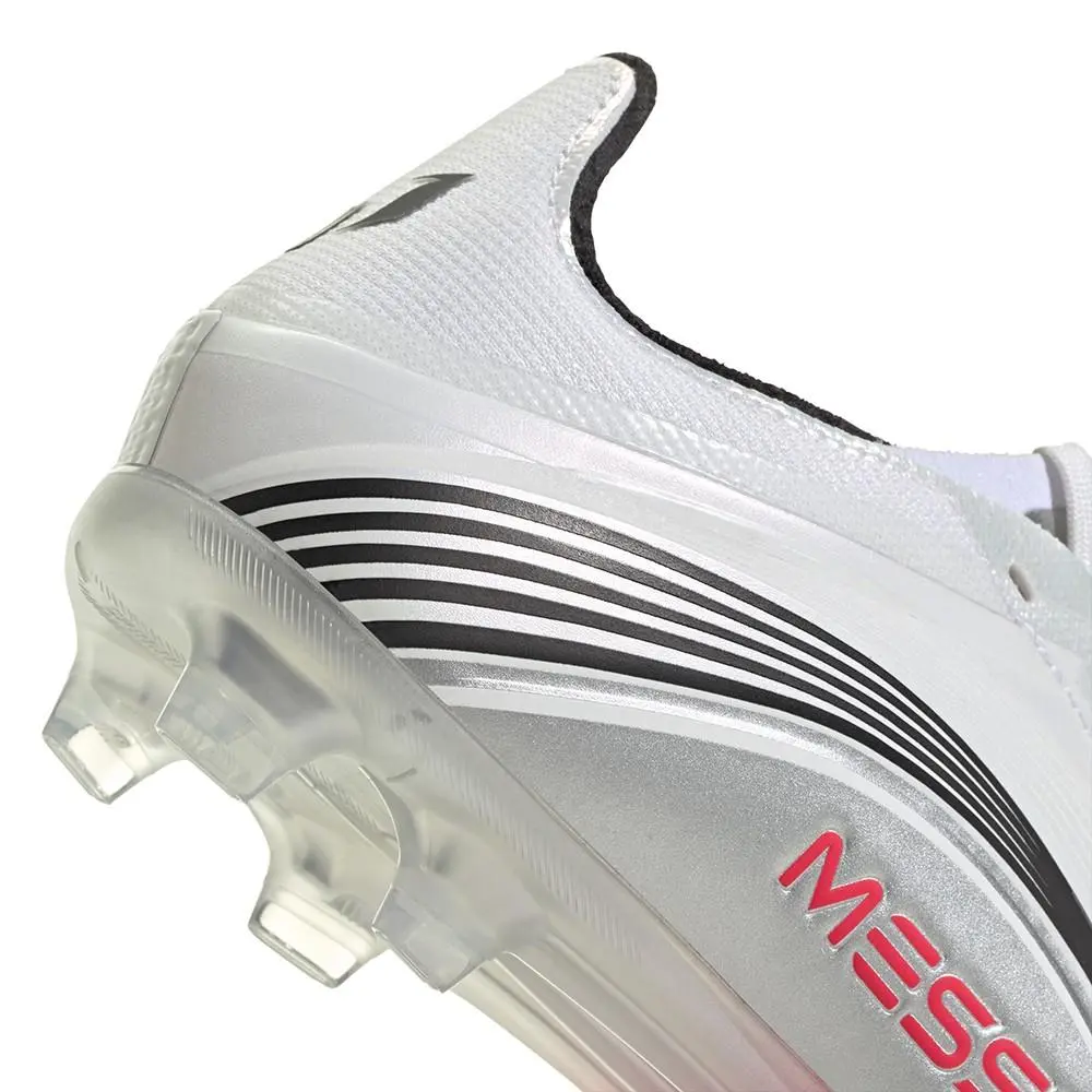 Adidas shoes - adidas F50 Messi Elite Firm Ground Soccer Cleats Youth - JP7451 - Silver, White 5