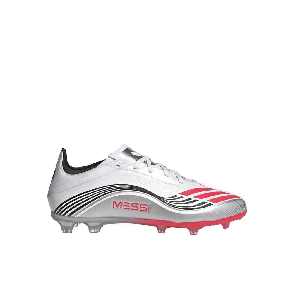 Adidas shoes - adidas F50 Messi Elite Firm Ground Soccer Cleats Youth - JP7451 - Silver, White 7