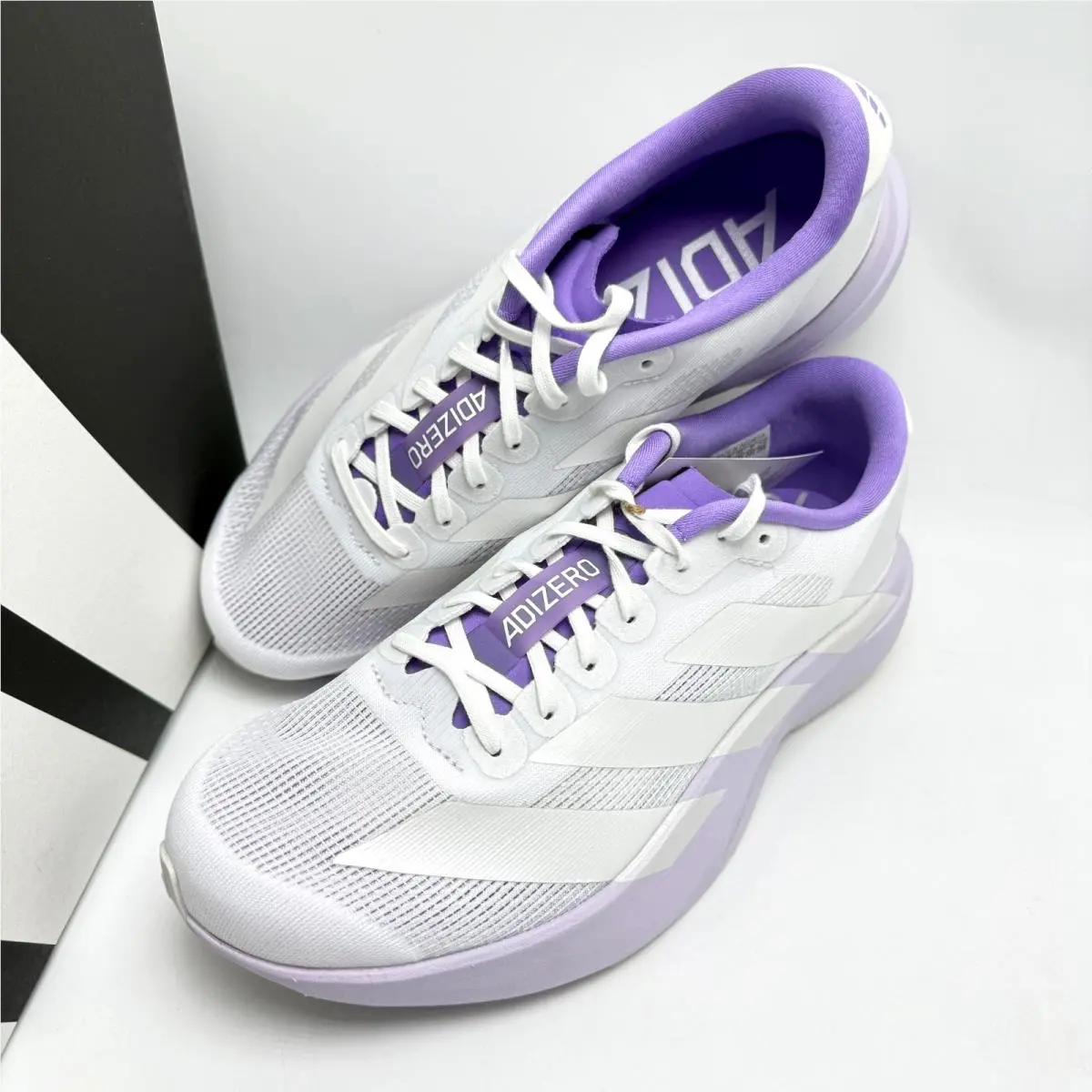 Adidas shoes - adidas Adizero Evo SL - Adizero Evo - KI6958 - Cloud White/Zero Metalic/Purple Tint 4