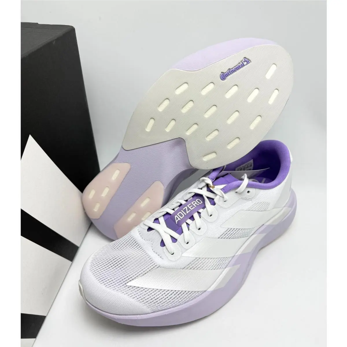 Adidas shoes - adidas Adizero Evo SL - Adizero Evo - KI6958 - Cloud White/Zero Metalic/Purple Tint 5