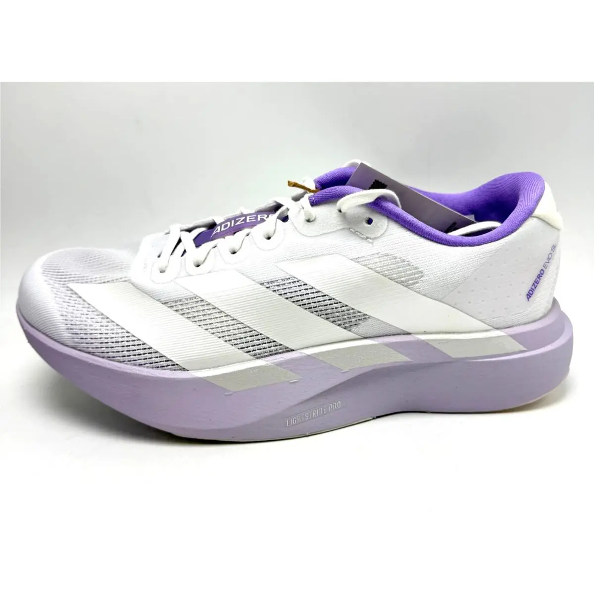 Adidas shoes - adidas Adizero Evo SL - Adizero Evo - KI6958 - Cloud White/Zero Metalic/Purple Tint 8