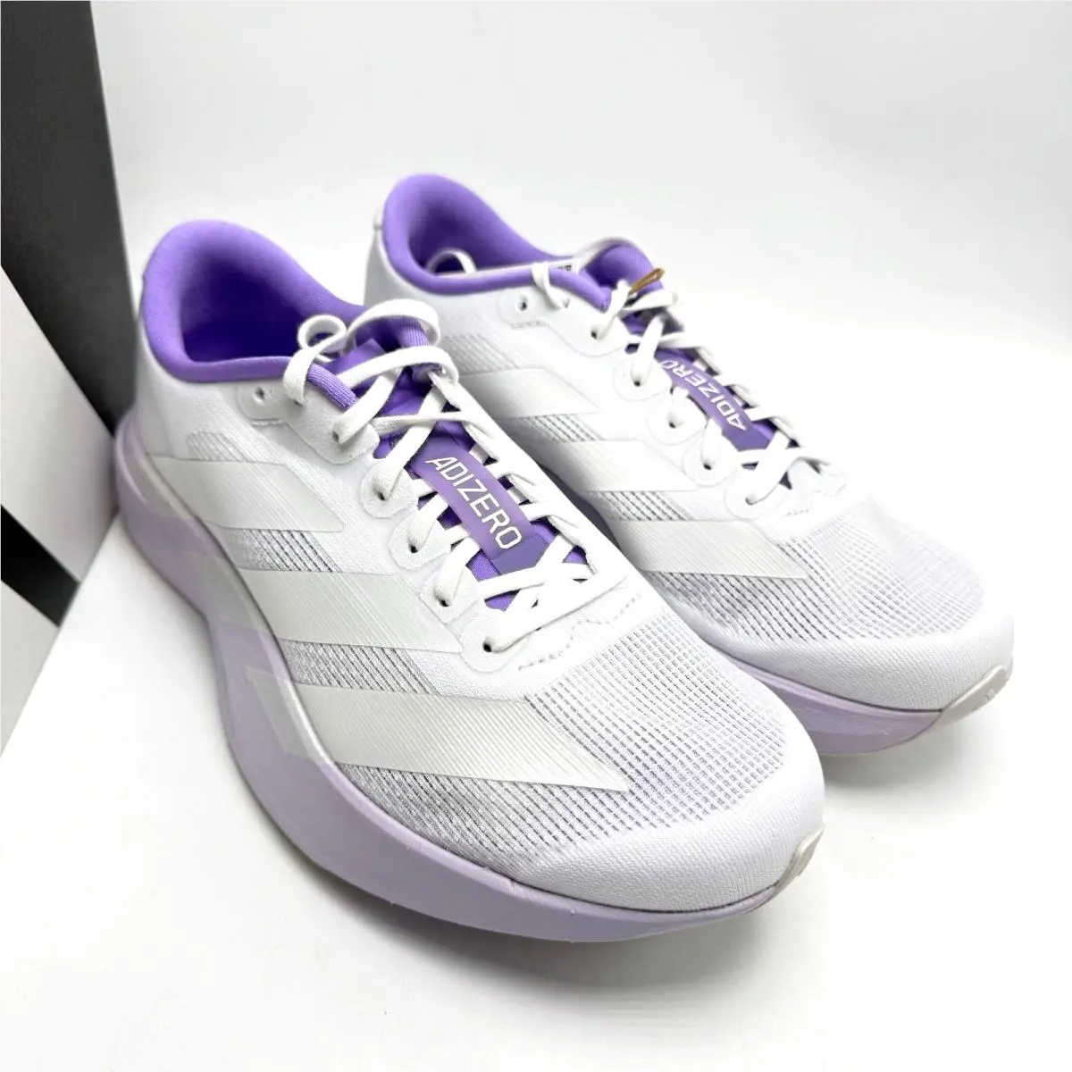 Adidas shoes - adidas Adizero Evo SL - Adizero Evo - KI6958 - Cloud White/Zero Metalic/Purple Tint 9