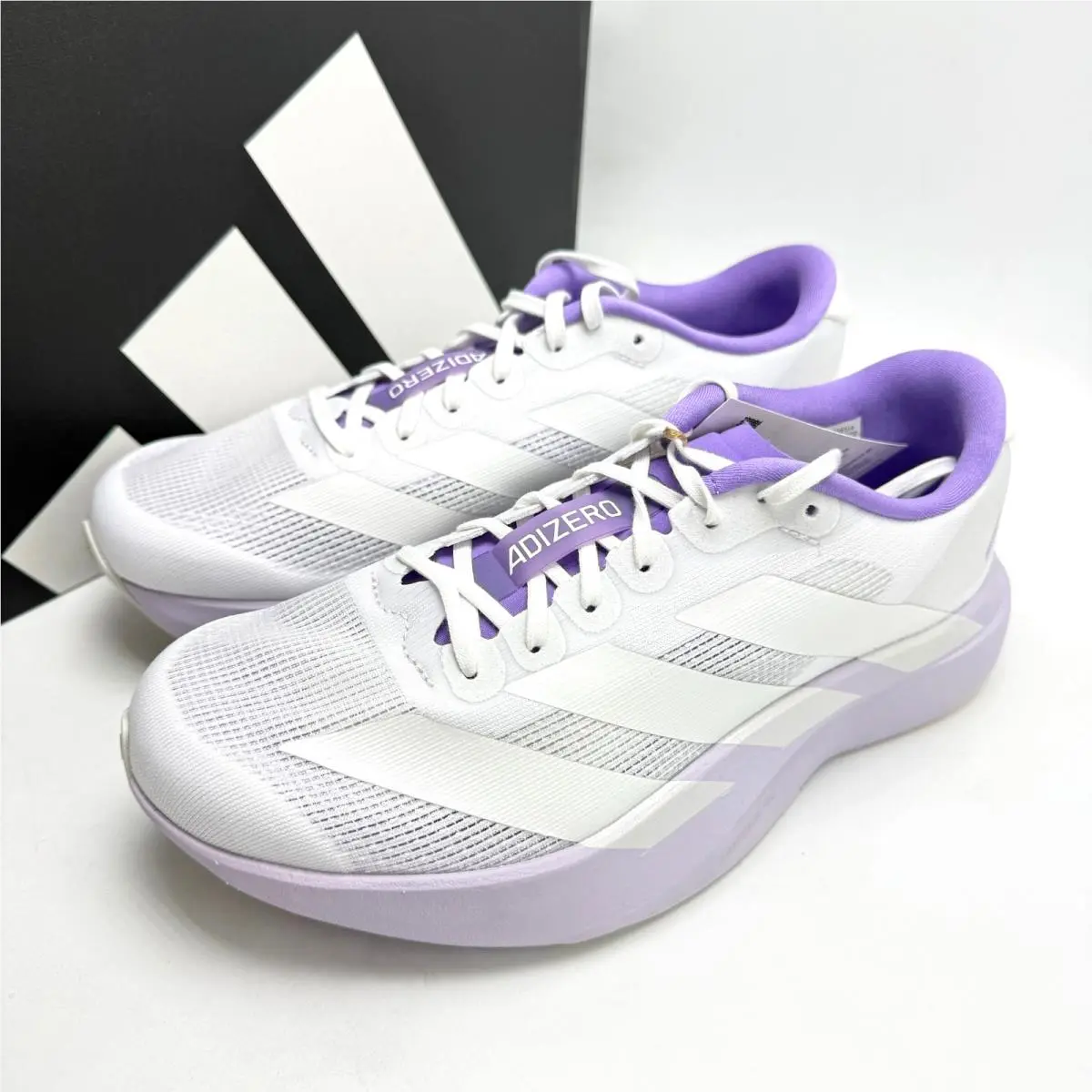 Adidas shoes - adidas Adizero Evo SL - Adizero Evo - KI6958 - Cloud White/Zero Metalic/Purple Tint 6