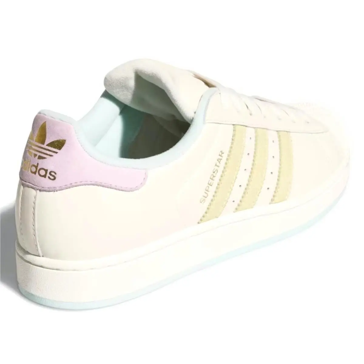 Adidas shoes - adidas Superstar - Superstar - Yellow, Manufacturer: Off White / Powder Yellow / Halo Mint 28