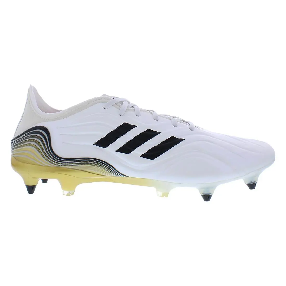 Adidas Copa Sense.1 Soft Ground Unisex Shoes - Footwear White/Footwear White/Gold Metallic, Main: White