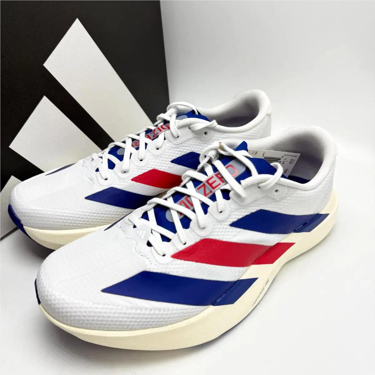 Adidas Adizero Evo SL Woven M White Mystery Ink Pure Ruby KK3719 Men`s sz 8-13