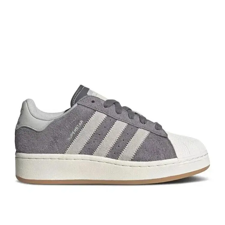 Adidas Superstar Xlg IG2125 Sneaker Women 7.5 Gray Suede Lifestyle Shoes RHS5460 - Gray