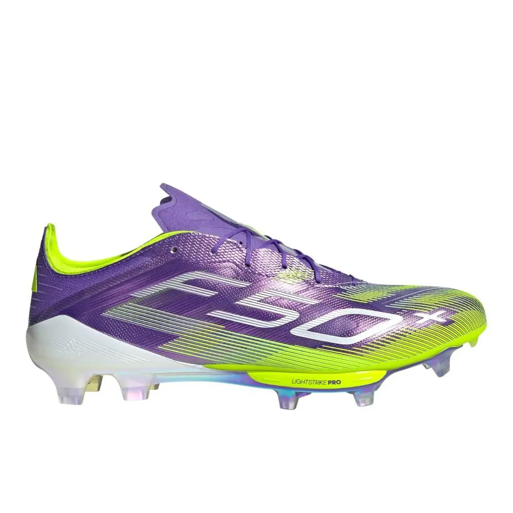 Adidas F50+ Firm Ground Cleats Mens Purple Sneakers Athletic Shoes JS3211