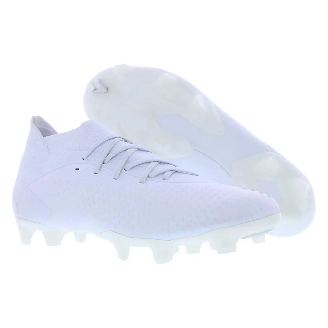 Adidas Predator Accuracy.1 Firm Ground Unisex Shoes - Cloud White/Cloud White/Core Black, Main: White