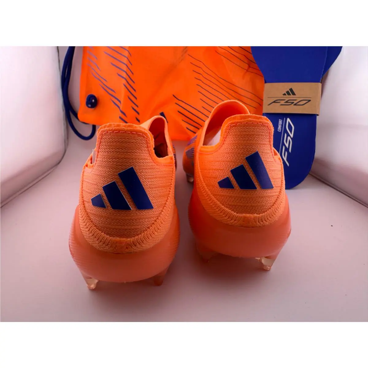 Adidas shoes - adidas F50 Elite LL FG - JH7626 - Beam Orange / Lucid Blue / Cloud White 1
