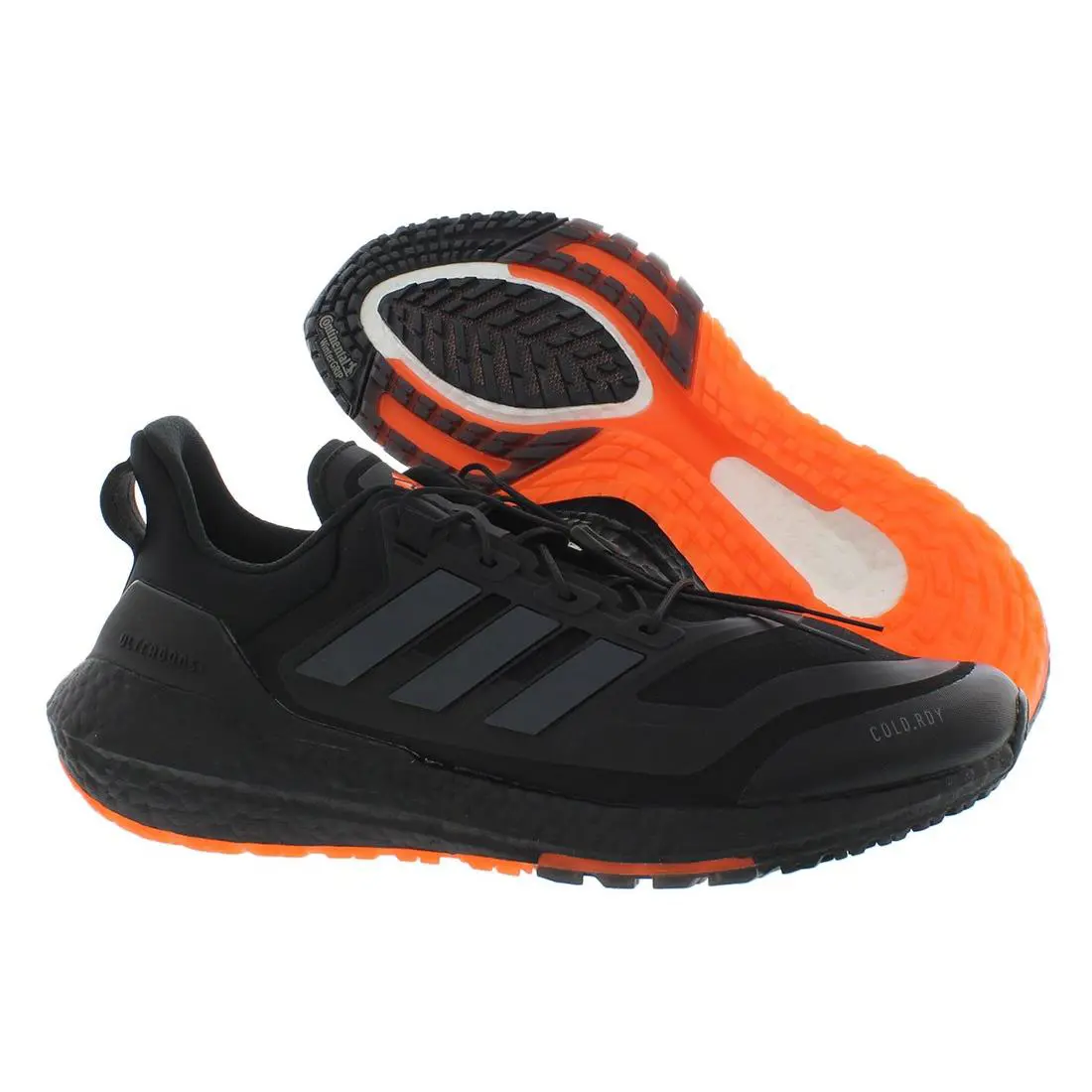 Adidas Ultraboost 22 Cold R.dy II Mens Shoes - Black/Carbon/Impact Orange, Main: Black