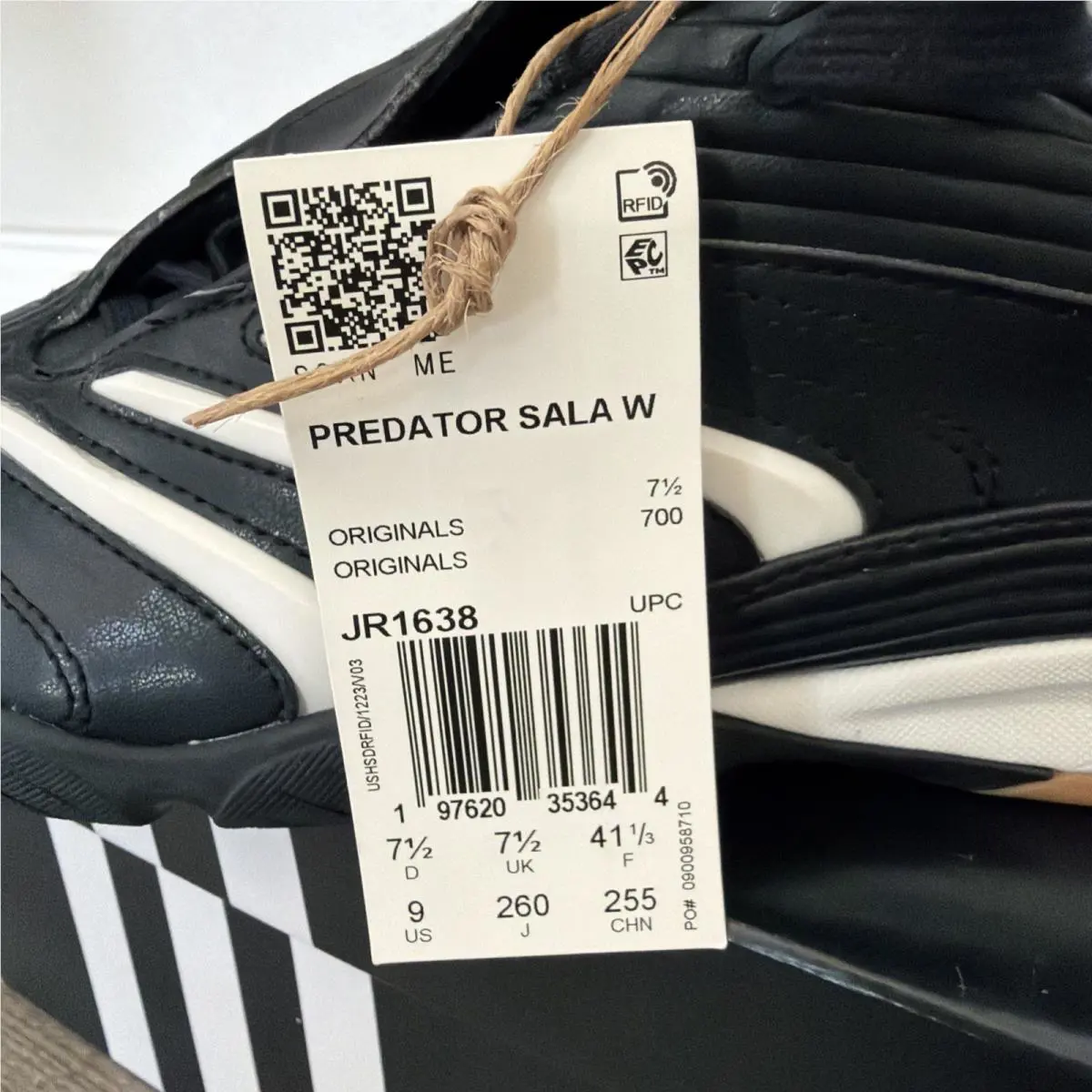 Adidas shoes - Predator Sala W - Predator Sala - JR1638 - Black, White, Pink 4
