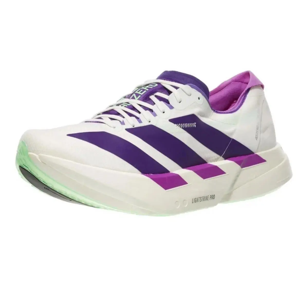 Adidas shoes - adidas Adizero Adios Pro 4 - JR1656 - White, Manufacturer: Core White/Collegiate Purple/Lime Burst 1