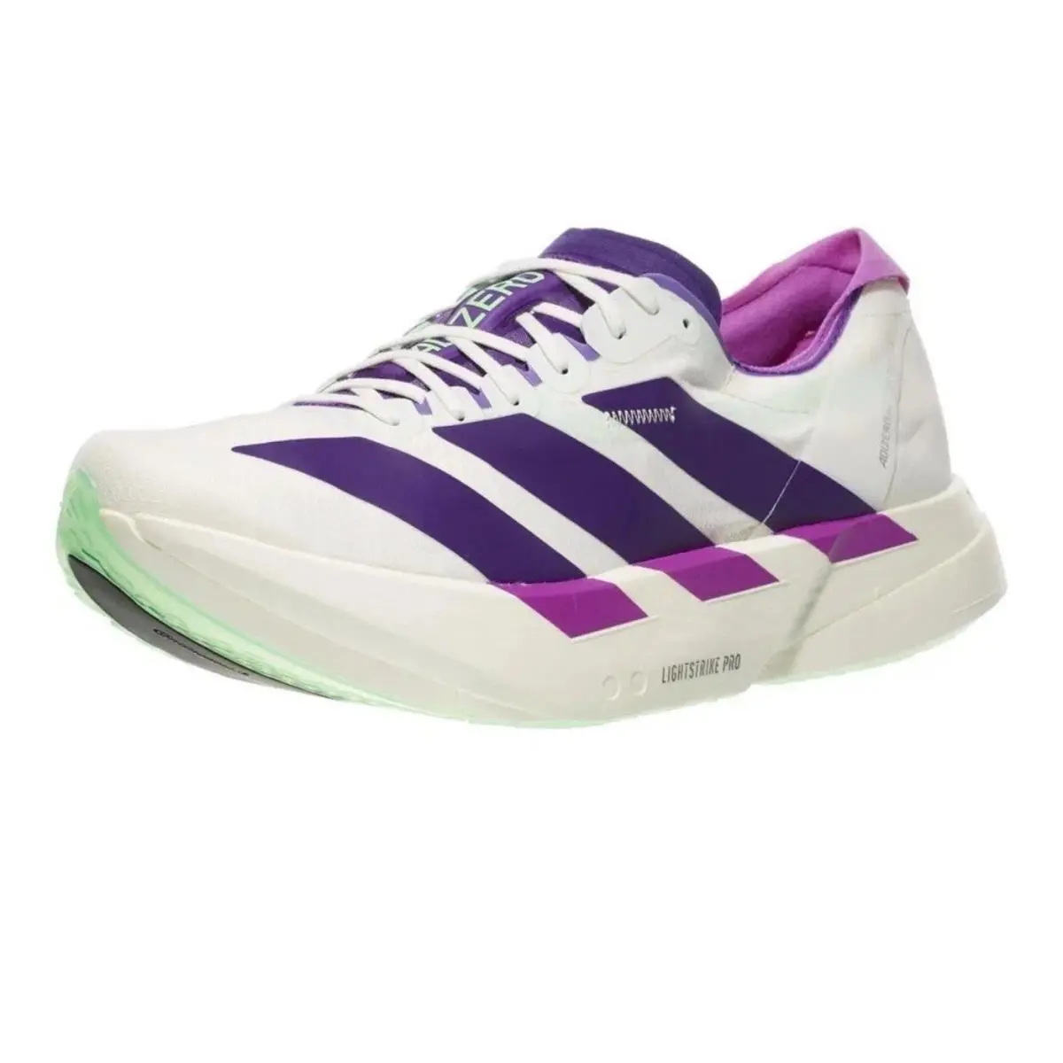 Adidas shoes - adidas Adizero Adios Pro 4 - JR1656 - White, Manufacturer: Core White/Collegiate Purple/Lime Burst 5