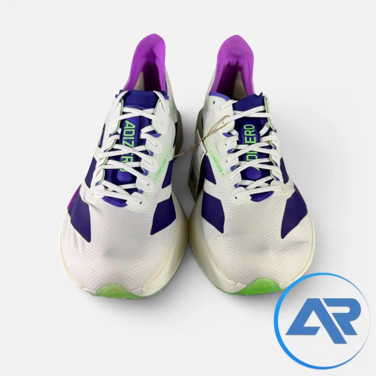 Adidas shoes - adidas Adizero Adios Pro 4 - JR1656 - White, Manufacturer: Core White/Collegiate Purple/Lime Burst 1
