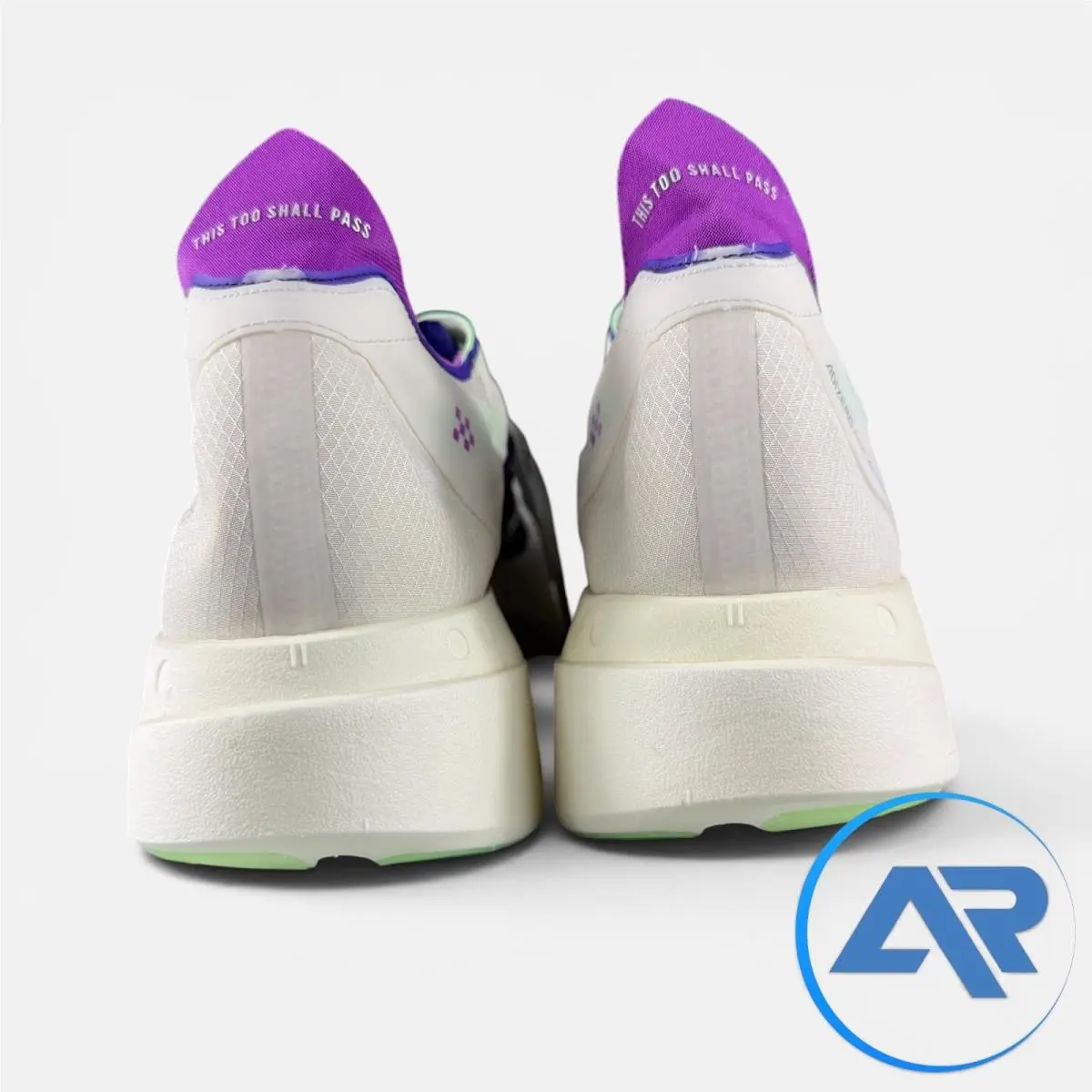 Adidas shoes - adidas Adizero Adios Pro 4 - JR1656 - White, Manufacturer: Core White/Collegiate Purple/Lime Burst 5