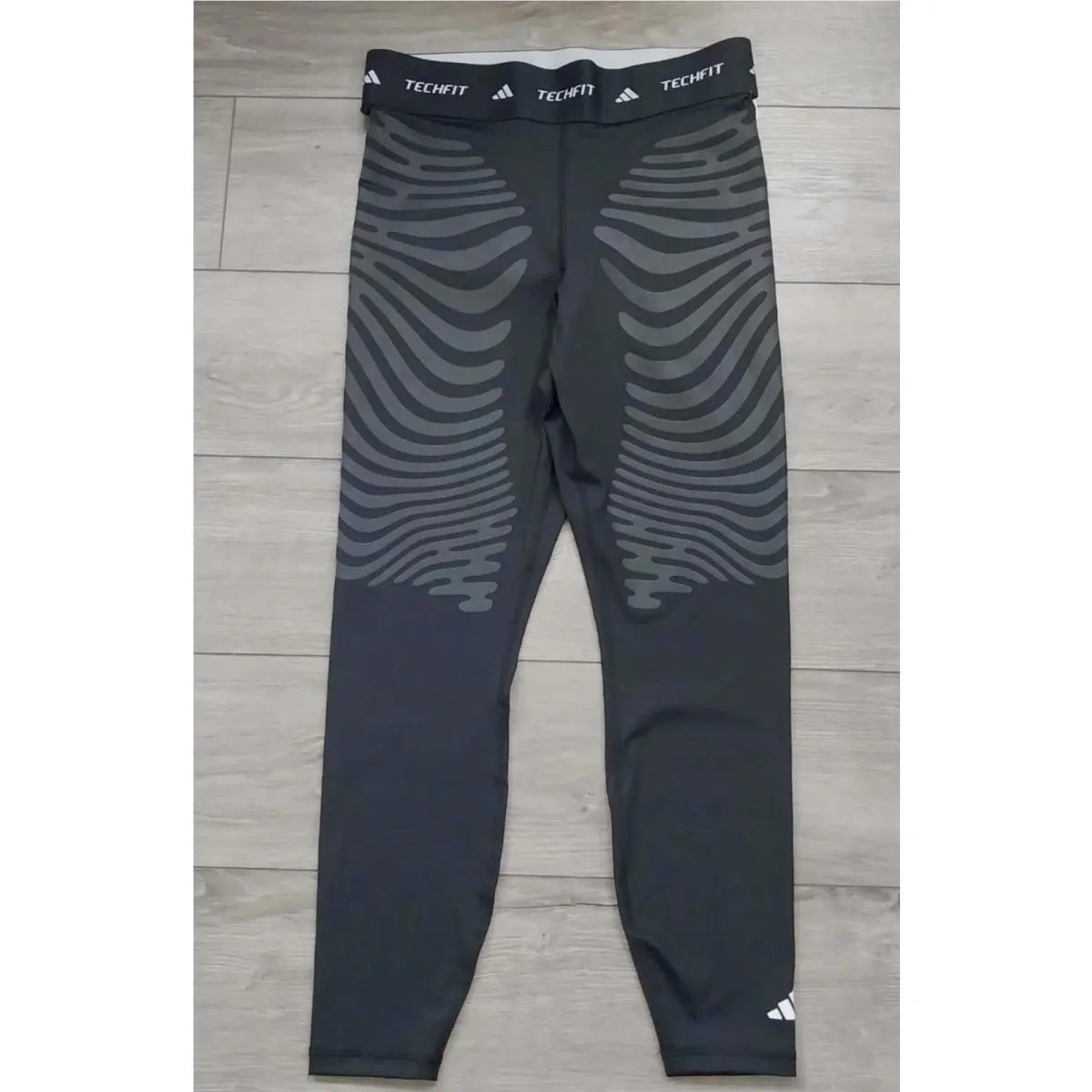 Adidas Womens Techfit Control X Rheon 7/8 Leggings Black Thights JE0097 Large
