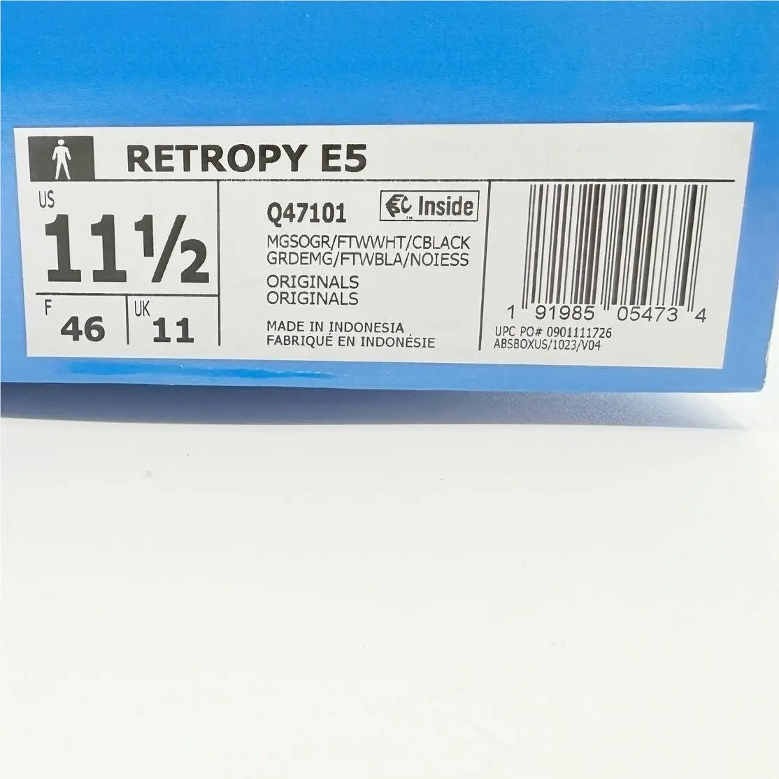 Adidas shoes - adidas Retropy E5 - Retropy - Q47101 - Gray (UPC: 191985054734) 7