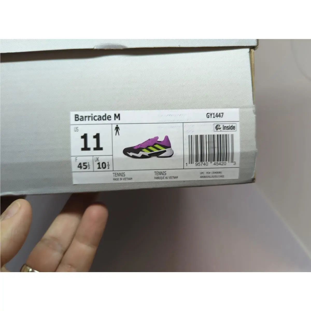 Adidas shoes - adidas Barricade - Barricade - GY1447 - Purple (UPC: 195740454203) 9