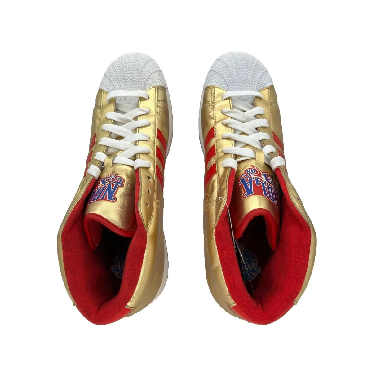 Adidas shoes - ADIDAS PRO MODEL HI NOLA - Vintage collection shoes - GOLD METALLIC/RED/BLUE -U50- 071479 8
