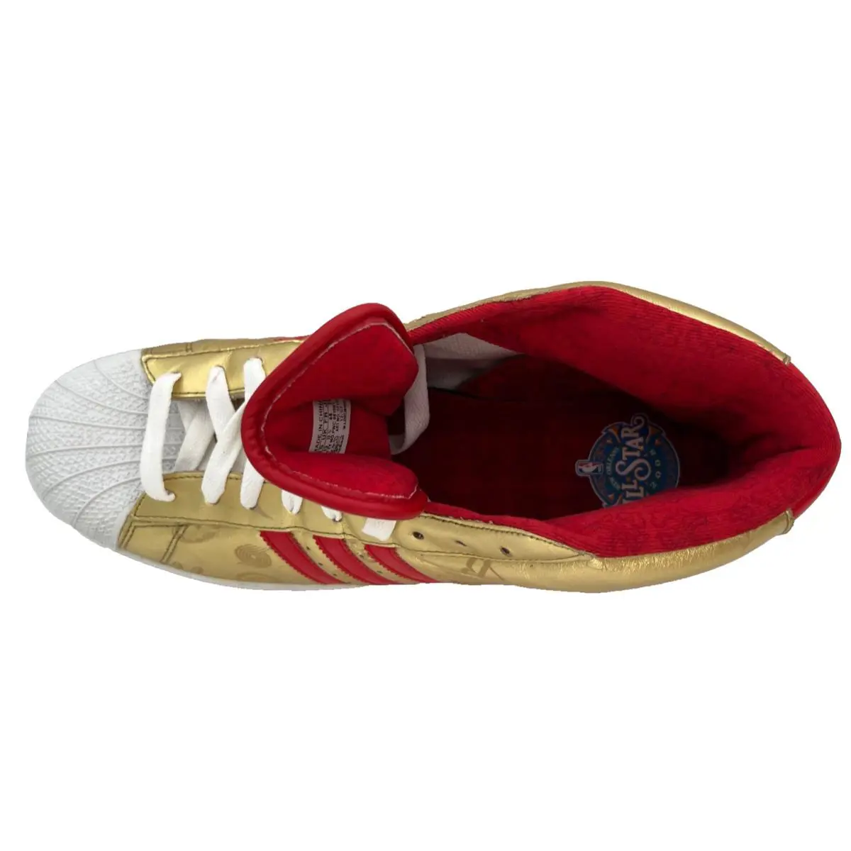 Adidas shoes - ADIDAS PRO MODEL HI NOLA - Vintage collection shoes - GOLD METALLIC/RED/BLUE -U50- 071479 5