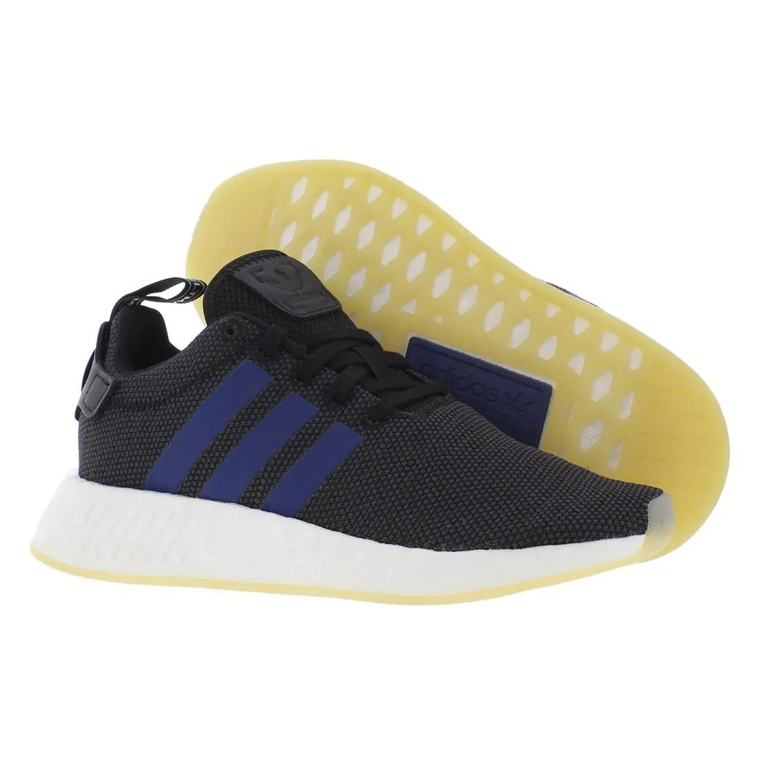 Adidas Nmd_R2 Womens Shoes Size 6 Color: Black/blue/white - Black/Blue/White, Main: Black