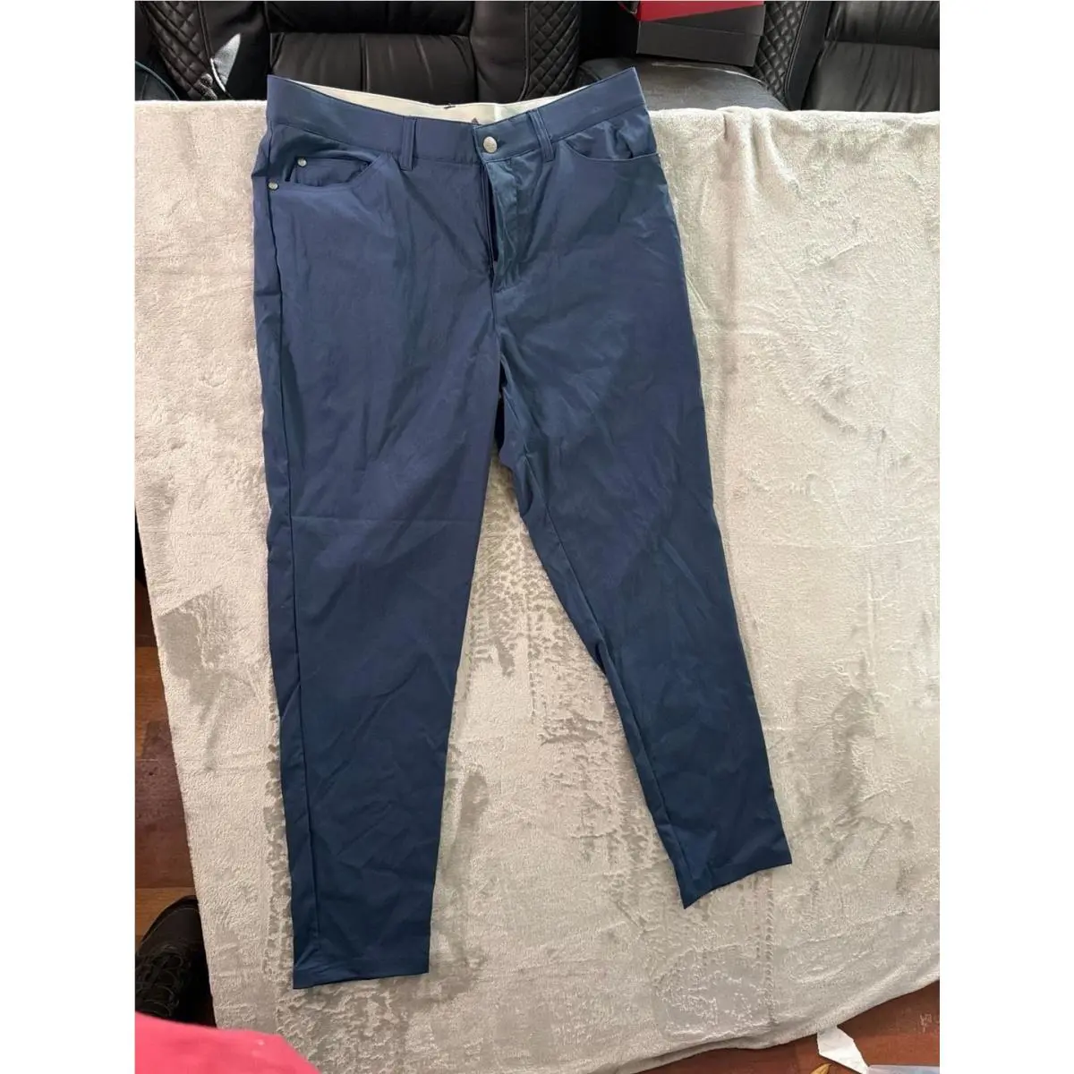Adidas Men`s 5-Pocket Golf/performance Pants in Crew Navy - 34x30
