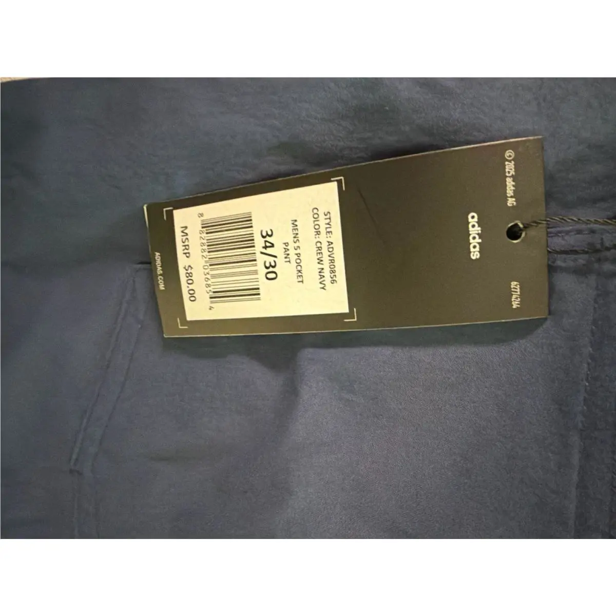 Adidas clothing - 5-Pocket Golf Performance Pant - Golf Performance Pant - ADVR0856 - Blue 1