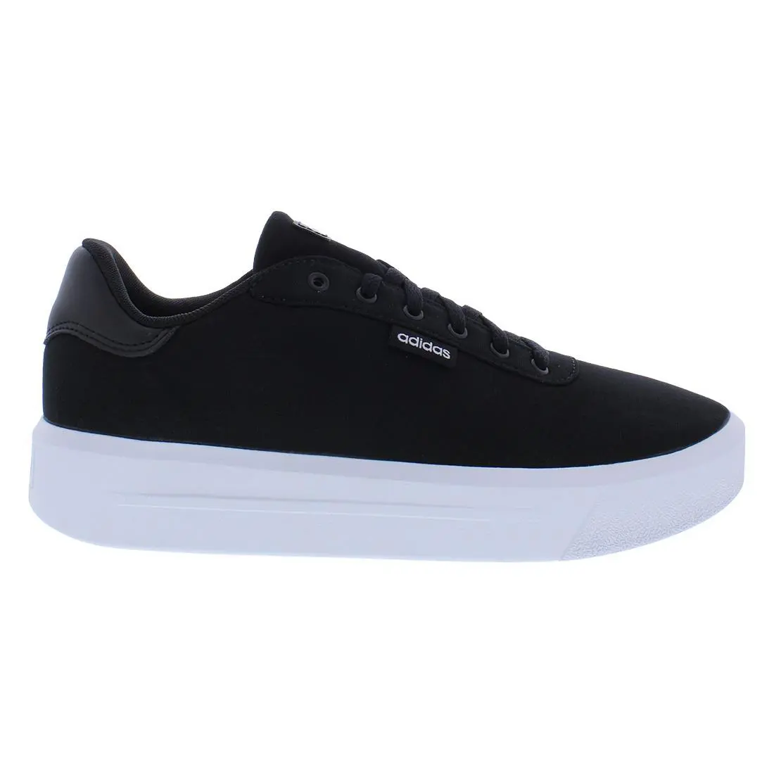 Adidas Court Platform Cln Womens Shoes Size 8 Color: Core Black/cloud - Core Black/Cloud White/Core Black, Main: Black