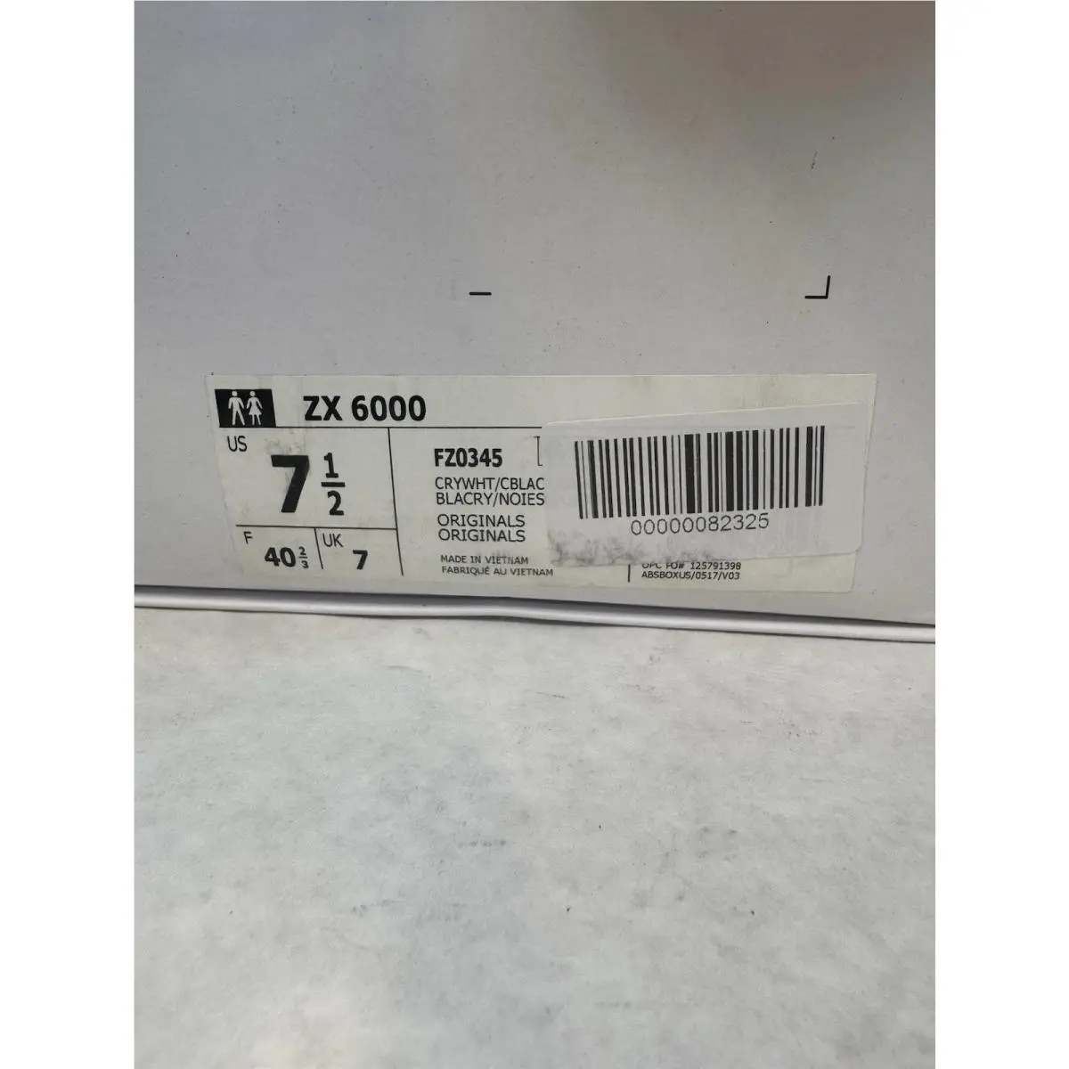 Adidas shoes - adidas ZX 6000 - FZ0345 - White 2