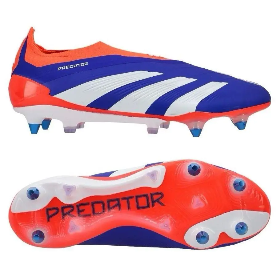 Adidas Predator Elite LL SG Mens Size 9 Blue/red Soccer Cleats IF6318 - Blue