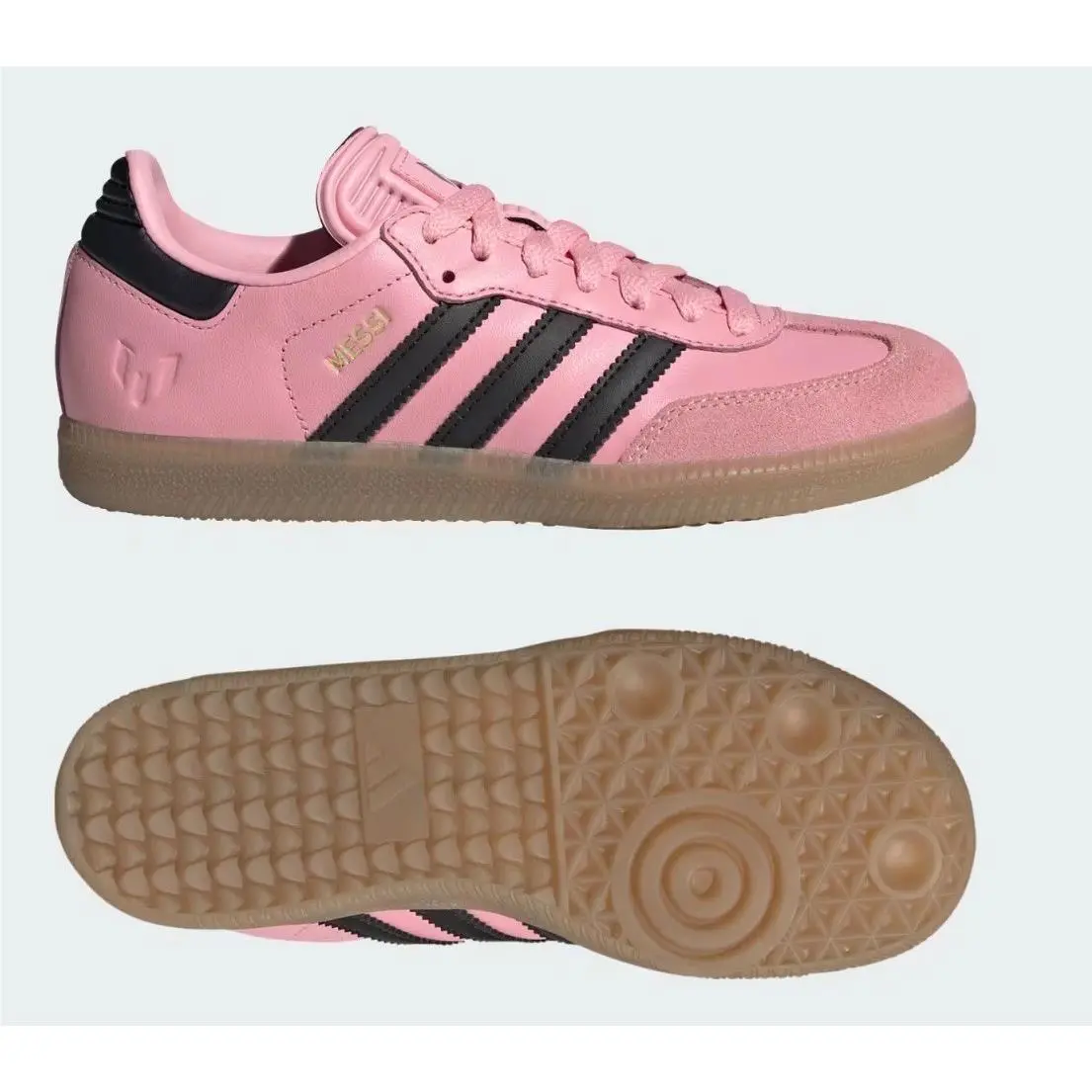 Messi Samba Adidas Shoes Pink/black Gum Bottom JP0424 Limited Edition JR5 W6.5