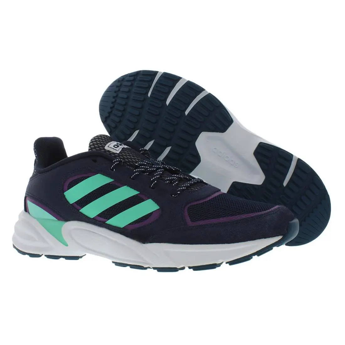 Adidas Valasion Womens Shoes Size 10 Color: Obsidian/teal/purple - Obsidian/Teal/Purple, Main: Blue