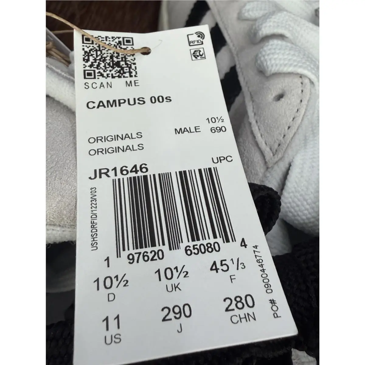 Adidas shoes - adidas Campus 00s - Campus - JR1646 - Ivory (UPC: 0197620654550) 4