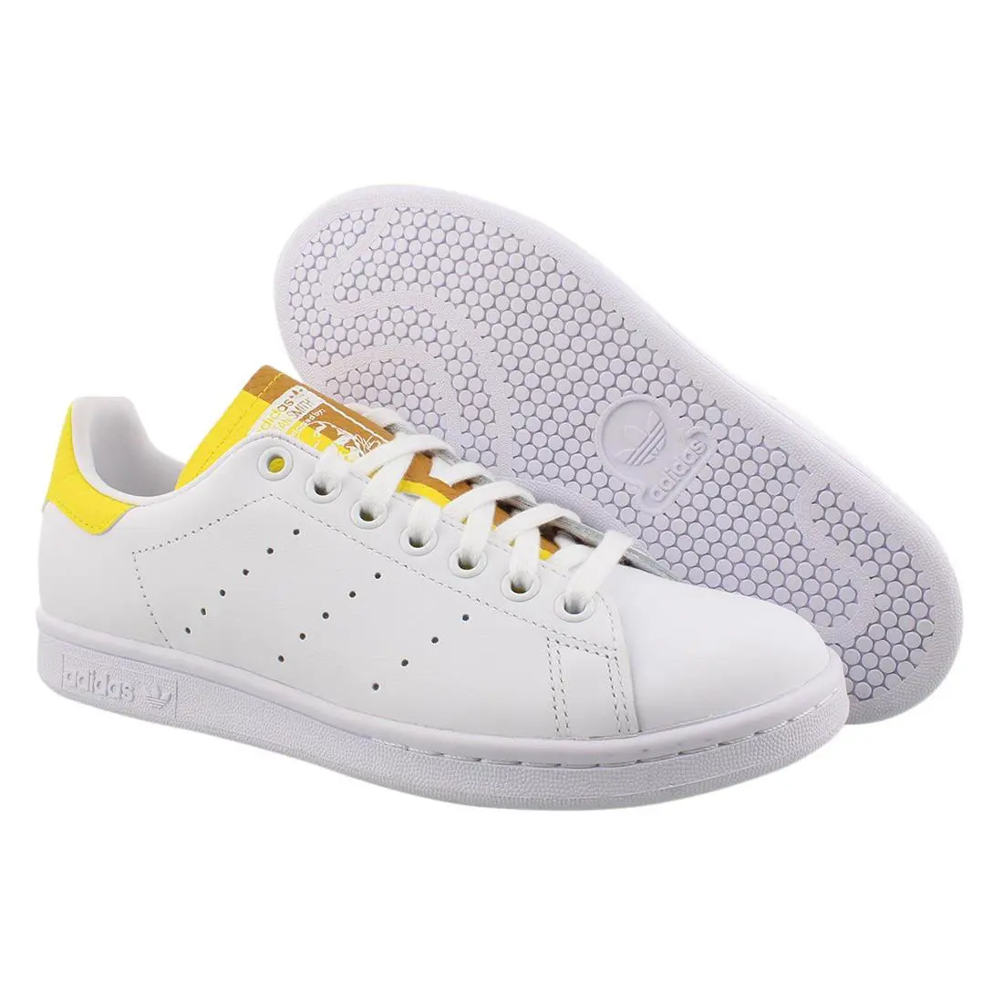 Adidas Stan Smith Mens Shoes Size 6 Color: White/yellow - White/Yellow, Main: Yellow