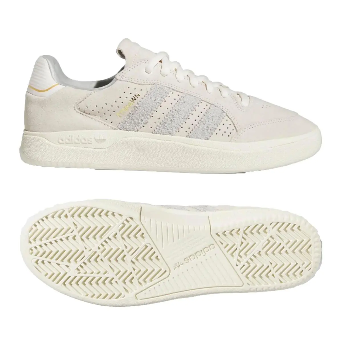 Adidas Originals Tyshawn Low Chalk White/grey One/cream HQ2006 Men`s Shoes Sz 12